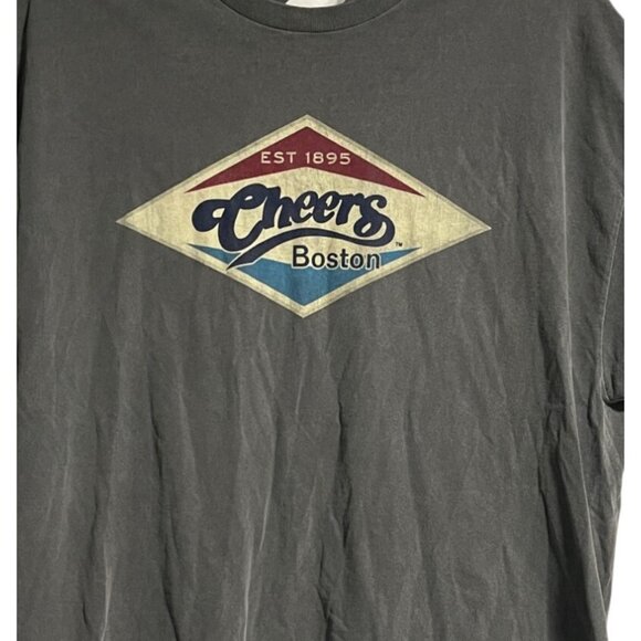 Blue 84 Cheers Boston T Shirt Charcoal Gray Mens XXL 100% Cotton Graphic Tee - Picture 3 of 6